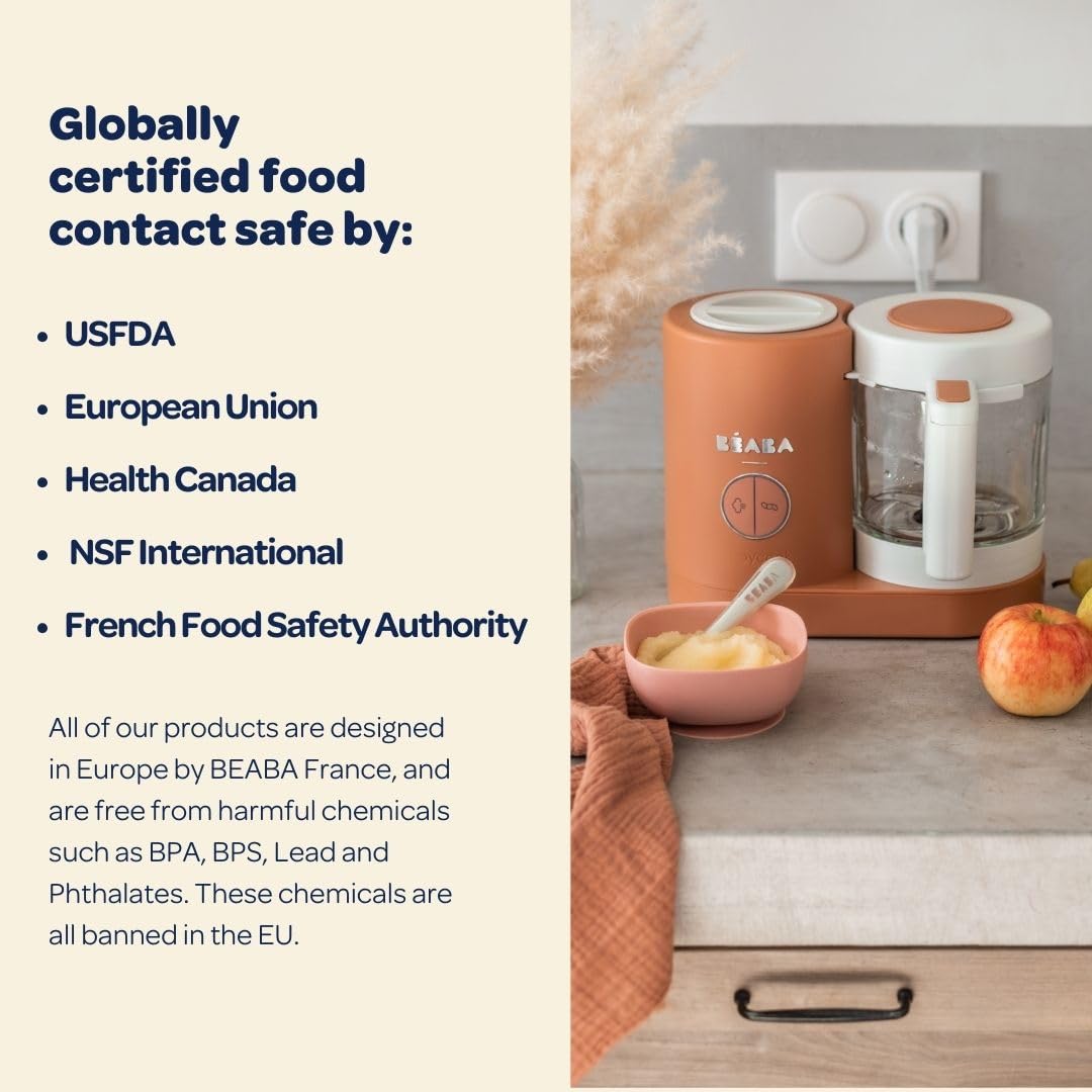 BEABA Babycook Neo blending control for smooth to chunky textures