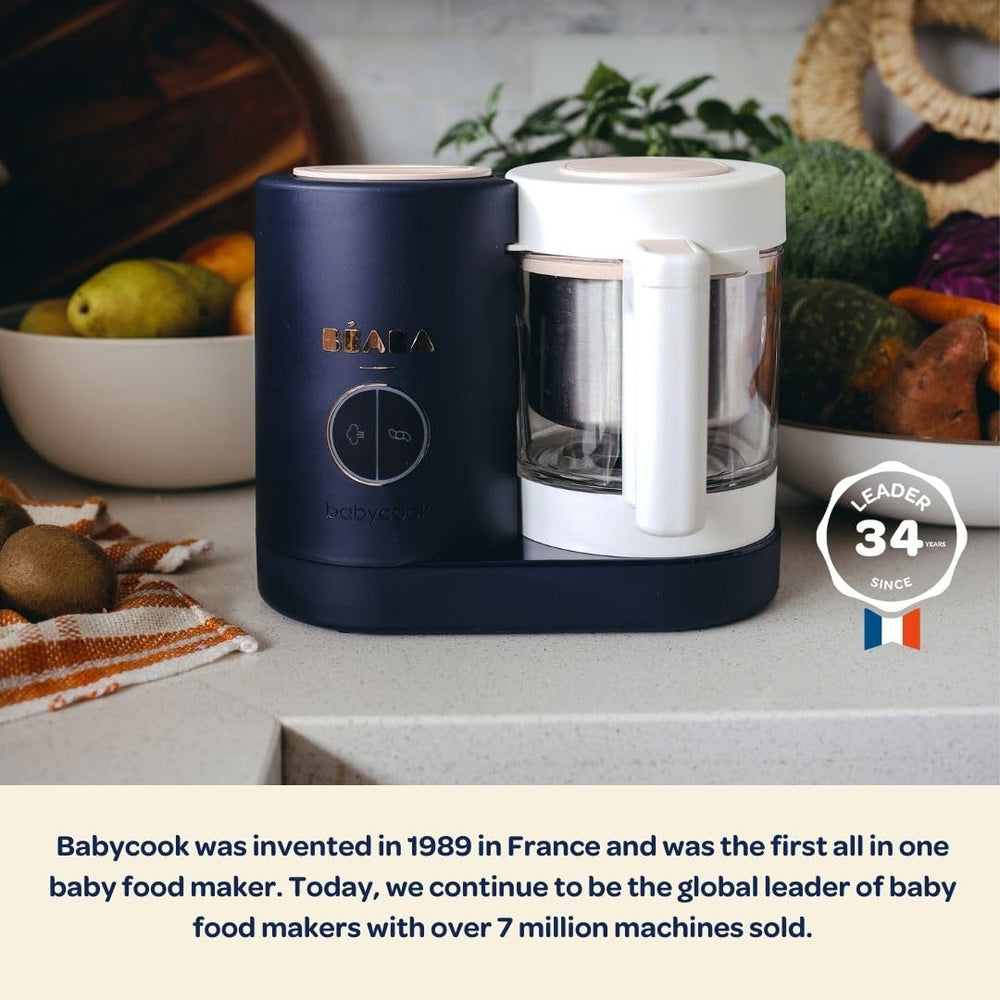 BEABA Babycook Neo large reservoir highlights easy batch prep and steady water supply