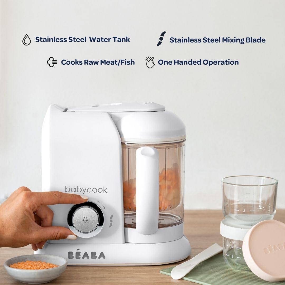 BEABA Babycook Solo safety lock prevents operation without proper assembly