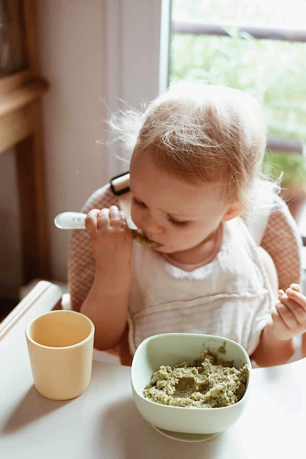 BEABA silicone is dishwasher-safe, quick-drying, and easy to clean.