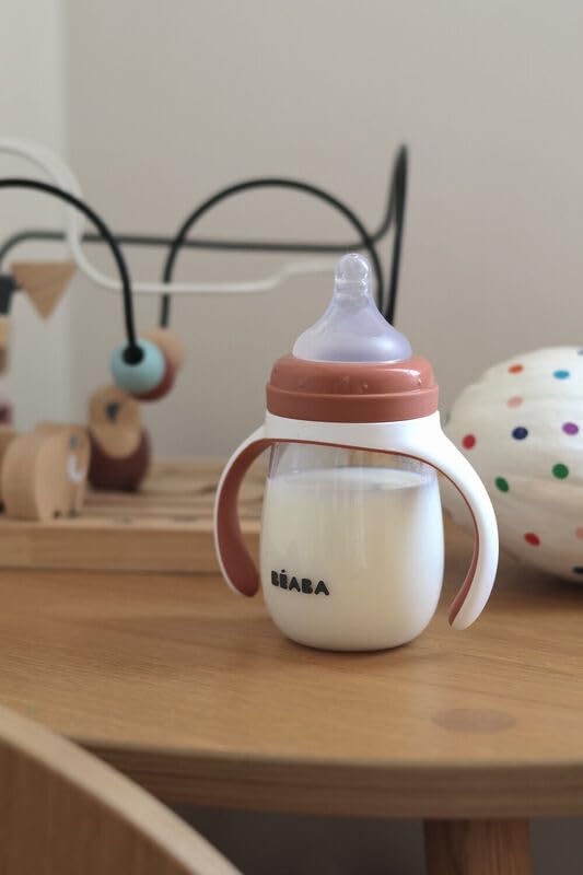 BEABA 7 oz terracotta cup easy to clean with disassemblable parts