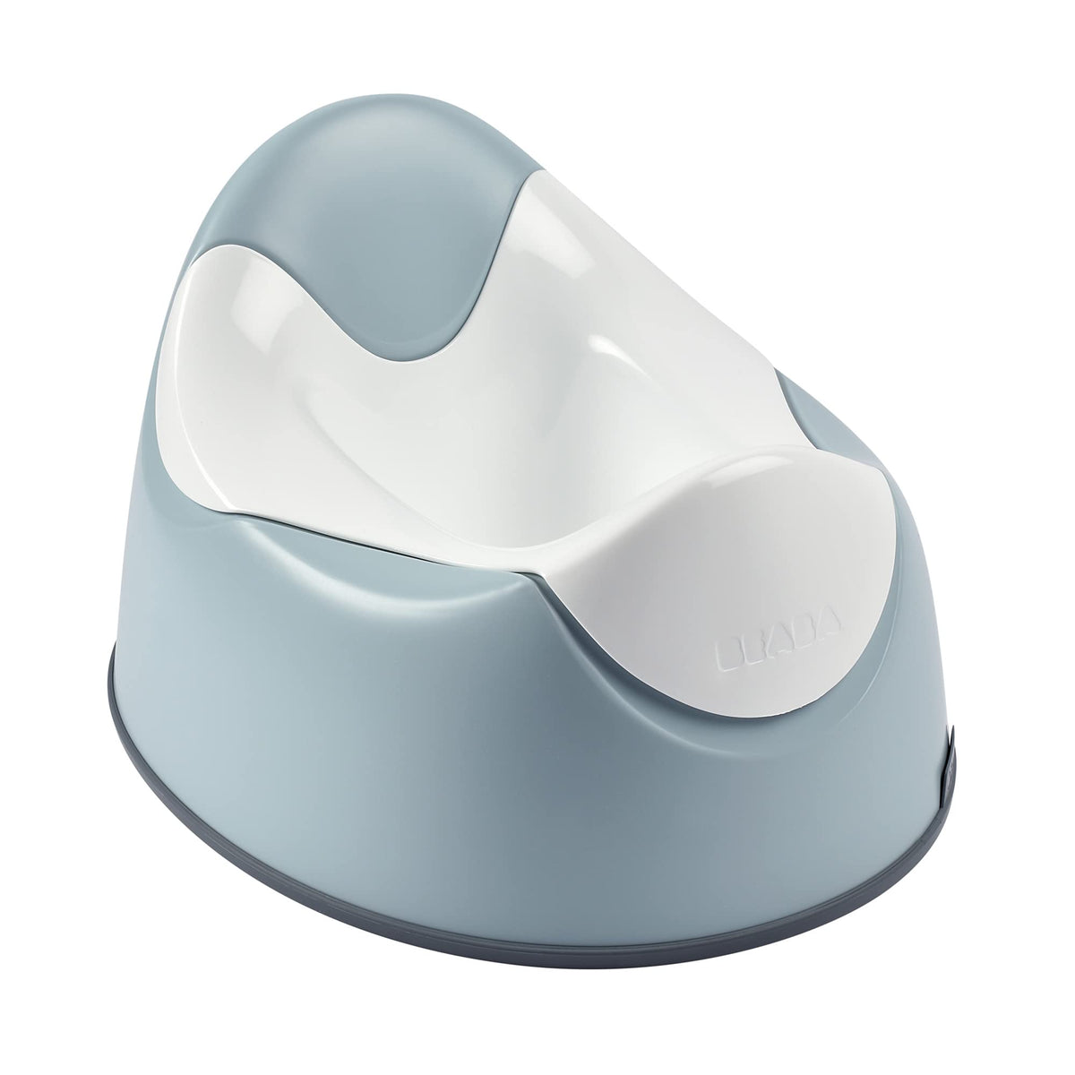 Beaba ergonomic training potty seat provides comfortable support during toddler potty time.