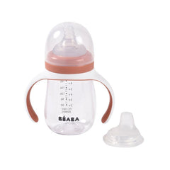 BEABA interchangeable nipple and silicone spout support progression