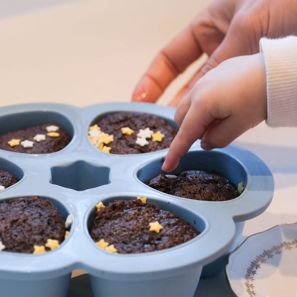 Beaba microwave-oven-safe tray enables quick reheating after freezing.