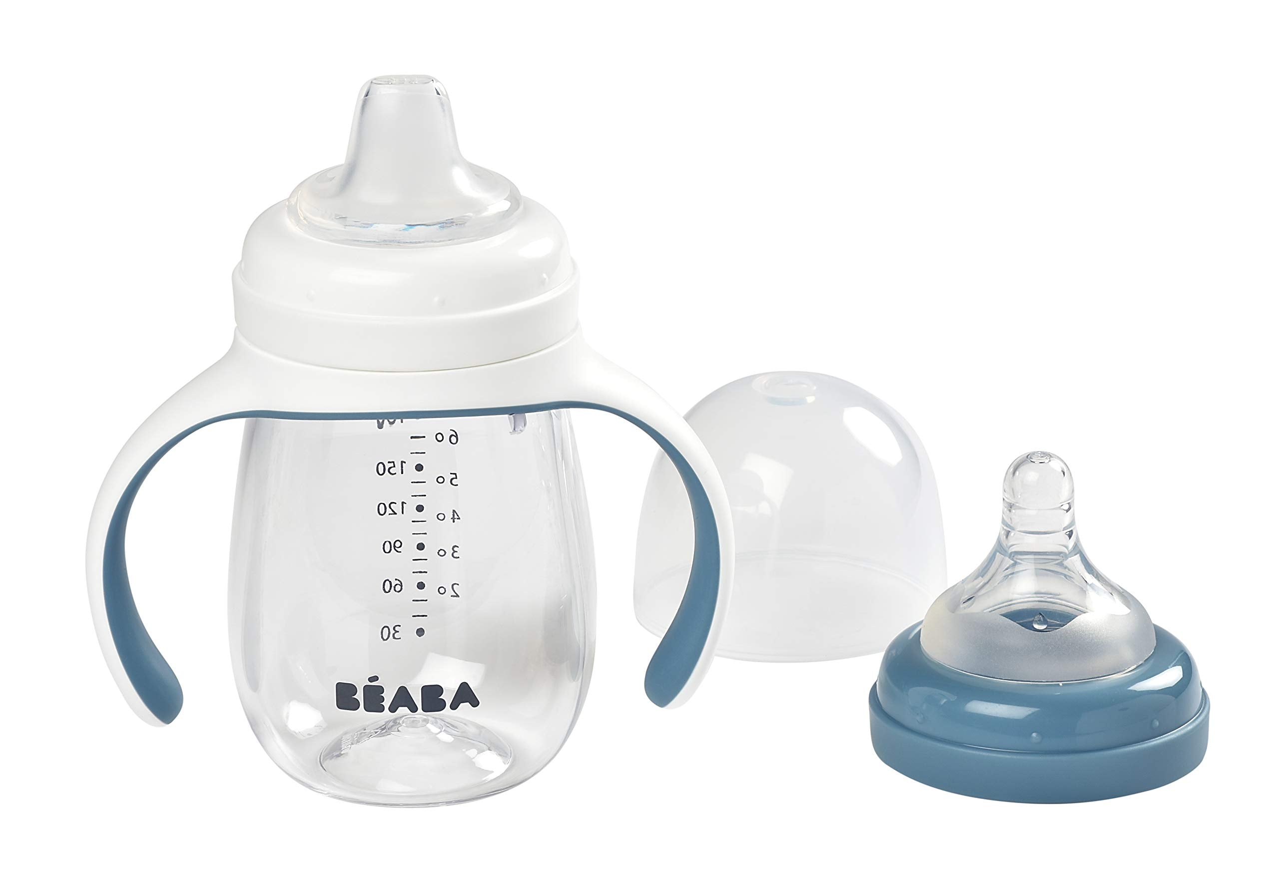 BEABA Rain interchangeable nipple and spout supports gentle progression from feeding to sipping