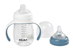 BEABA Rain interchangeable nipple and spout supports gentle progression from feeding to sipping