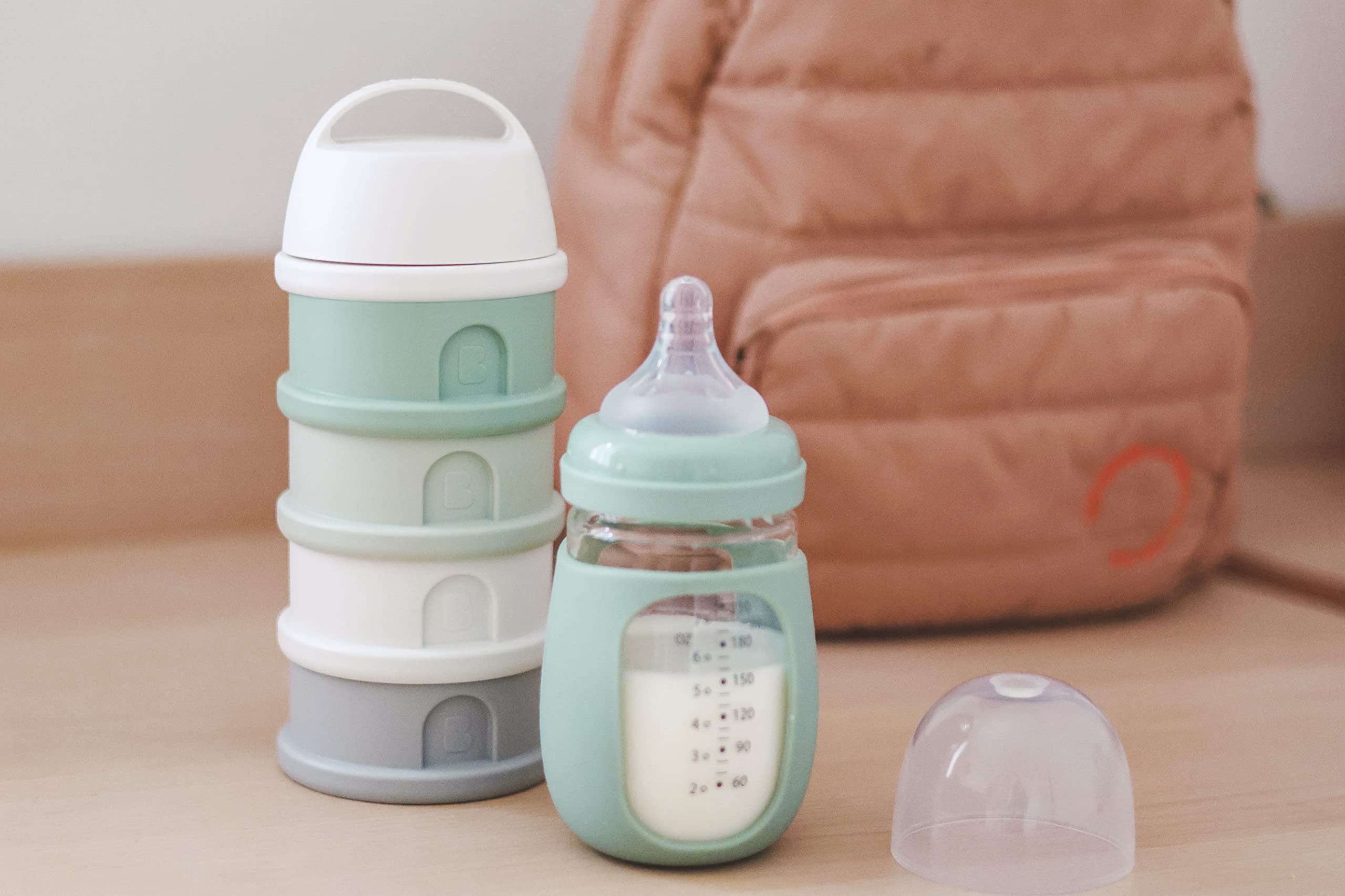 BEABA sage airtight lid to prevent leaks during transport