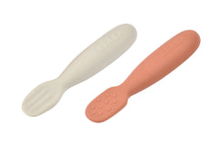 BEABA silicone pre-spoon terracotta tip for gentle feeding and grip