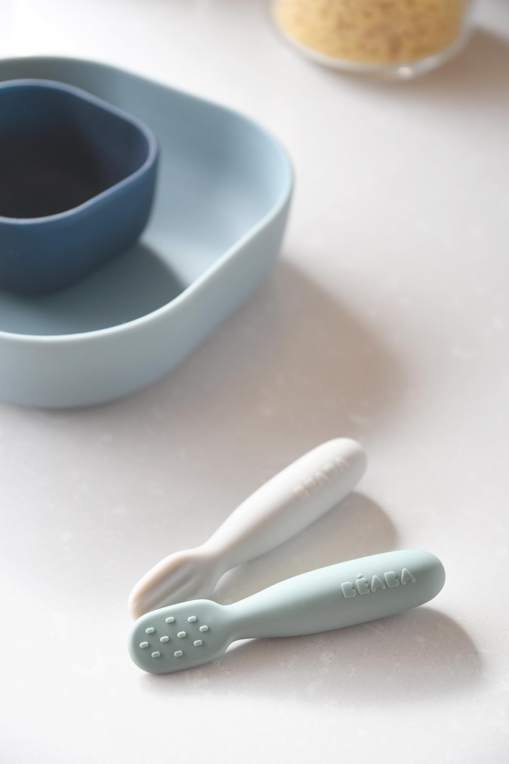 BEABA pre-spoons easy to clean and store with the rest of kit