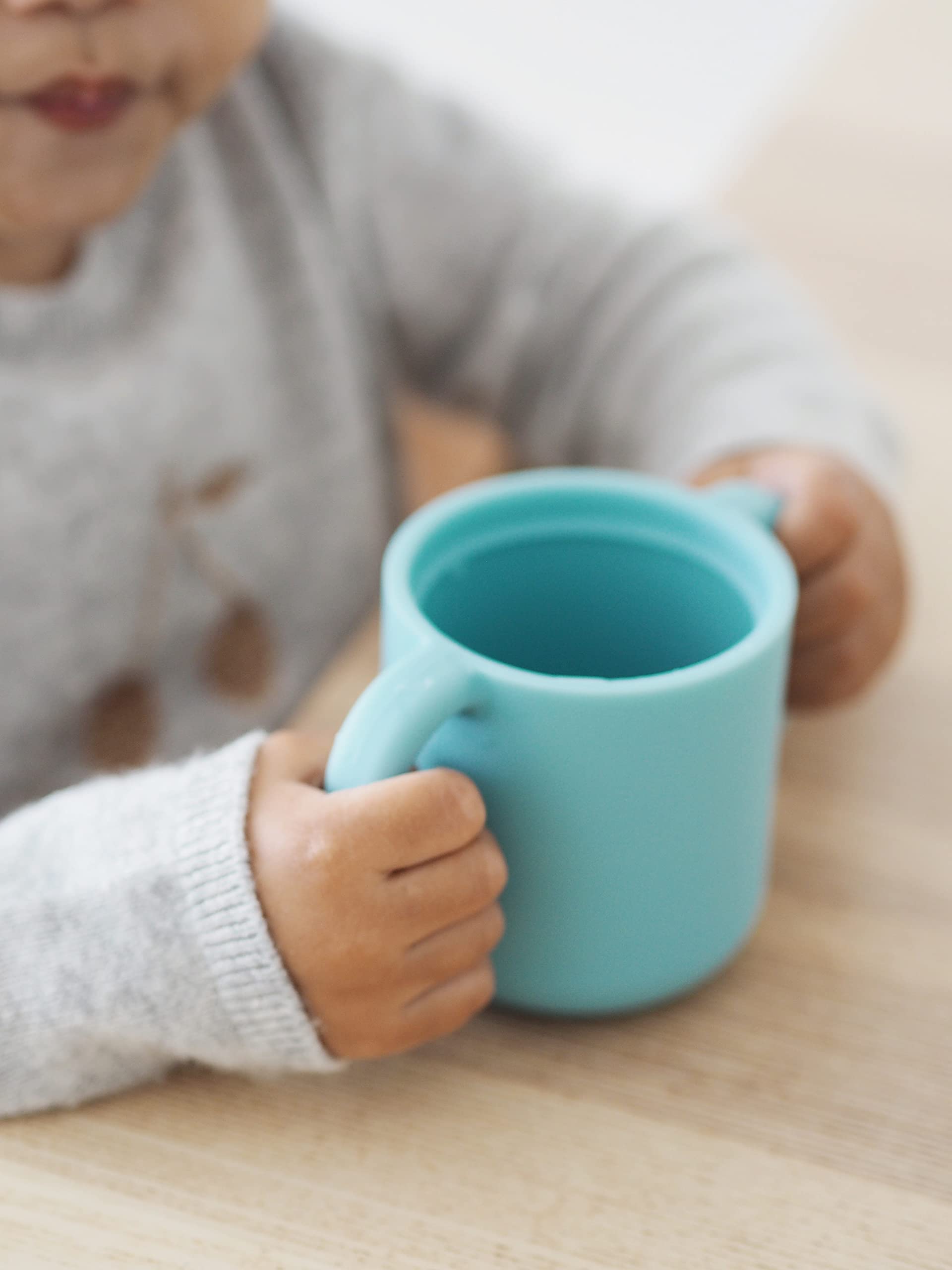 BEABA Rain dishwasher-safe cup cleans easily after meals and playtime.