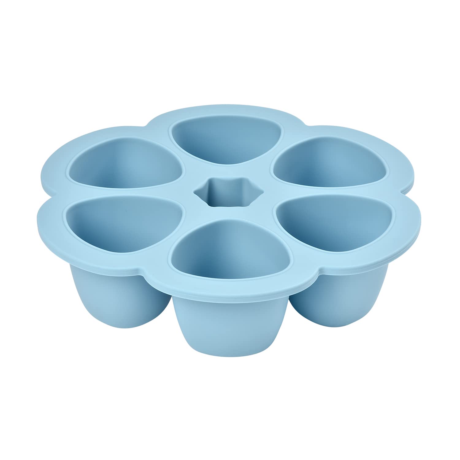 Beaba silicone tray highlights easy pops of 3oz portions from the freezer.