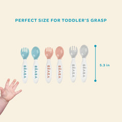 BEABA soft-tip-spoons protect baby gums during meals