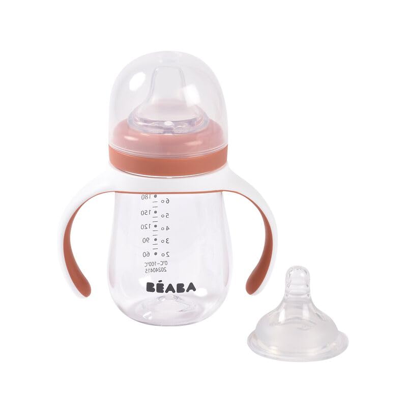 BEABA spill-proof lid keeps drinks contained for on-the-go