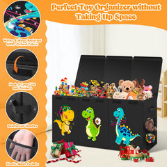 Beadsky extra large toy box folded-flat design enables easy storage when not in use.