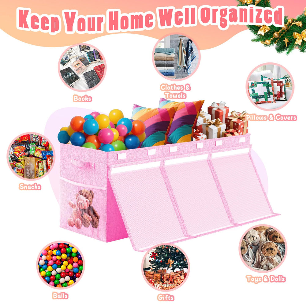 Beadsky nonwoven fabric toy bin demonstrates durable, easy-clean storage.