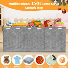 Beadsky toy box sturdy nonwoven fabric resists daily kid-level wear for long-lasting use.