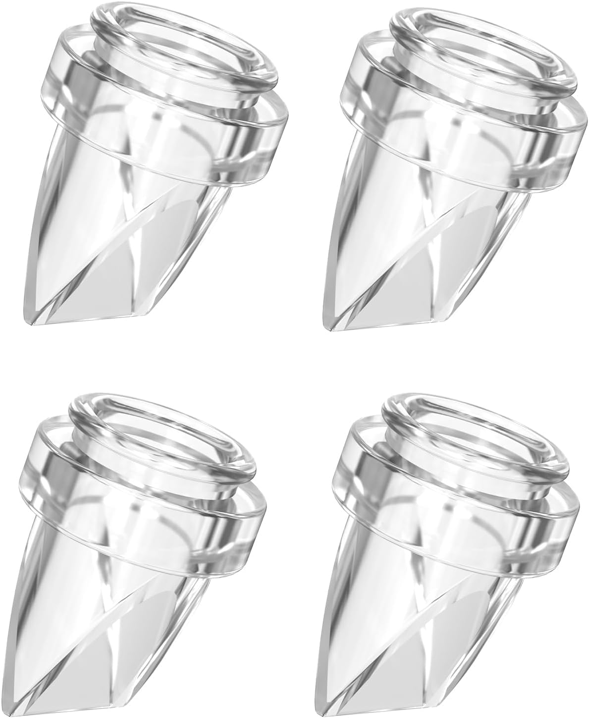 Beaina 4pcs duckbill valves close-up for reliable one-way milk flow.