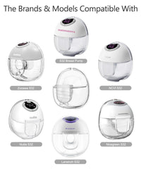 Beaina duckbill valves compatibility models image shows S18/S21 and Lansinoh fit.