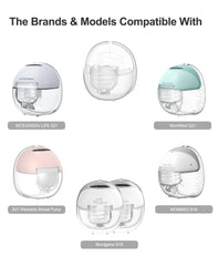 Beaina duckbill valves compatible with Lansinoh Discreet Duo for seamless system integration.