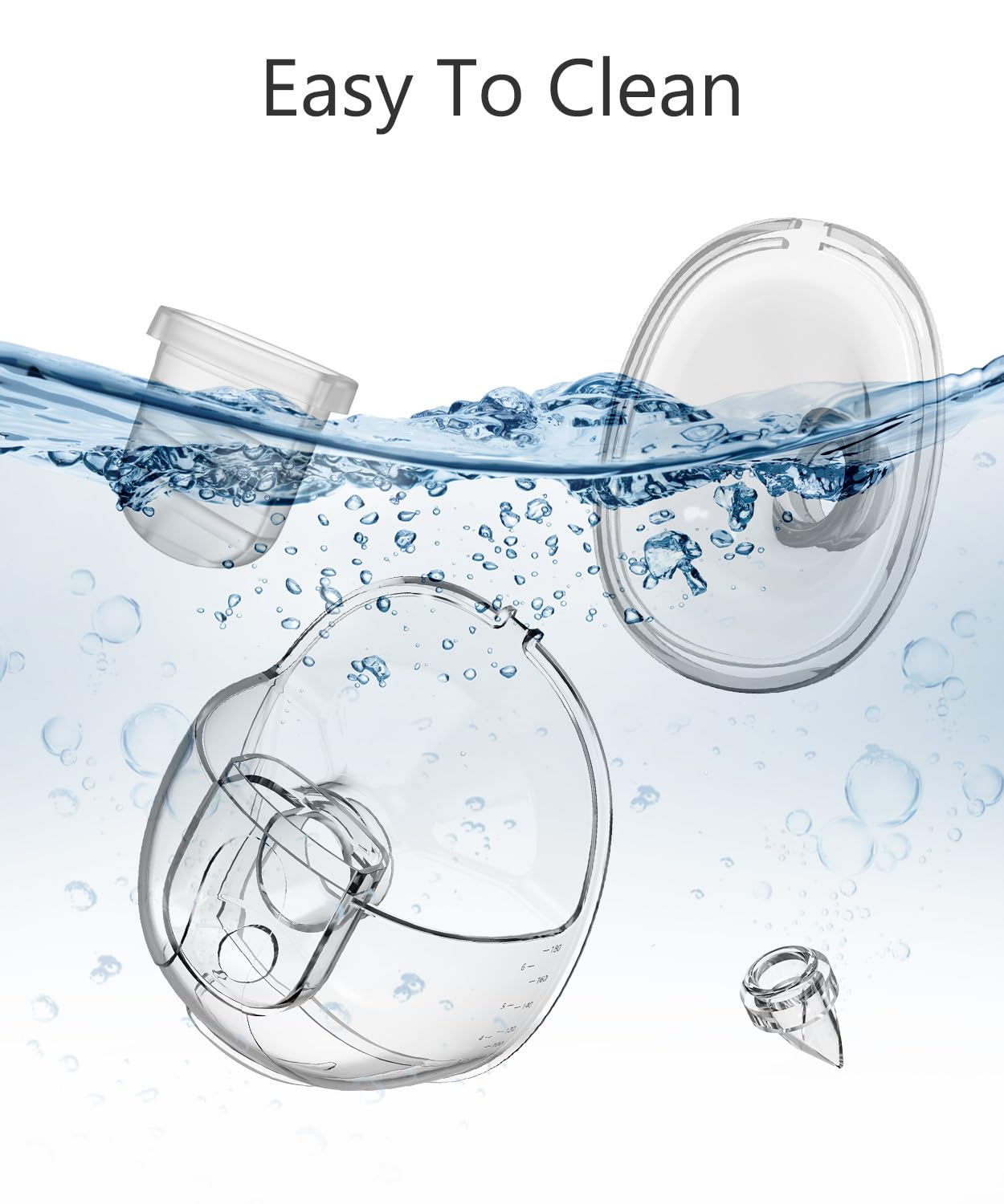Beaina milk collector cup holds up to 150ml for stored milk on the go
