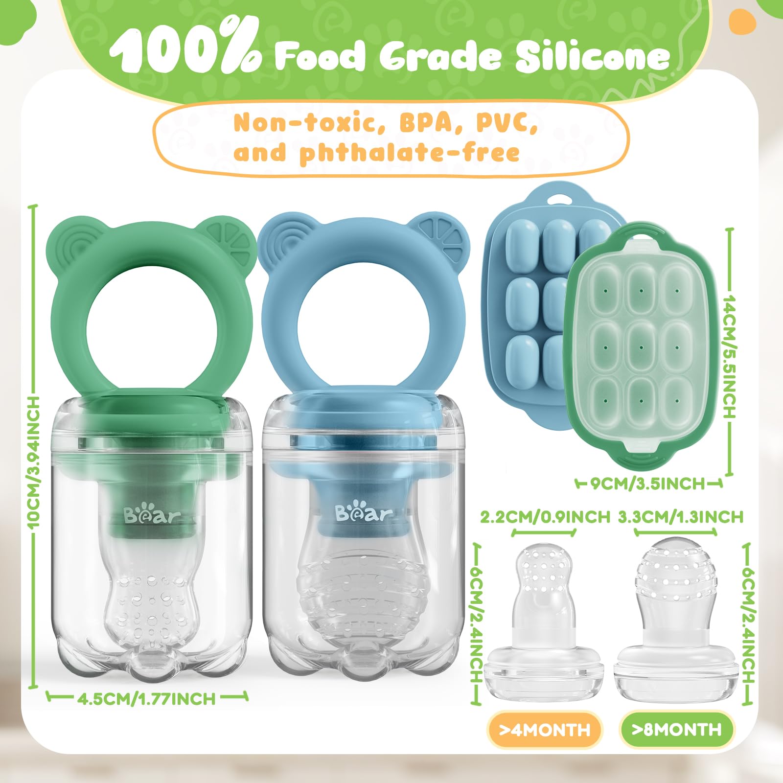 Bear Baby Silicone is BPA-free and dishwasher-safe.