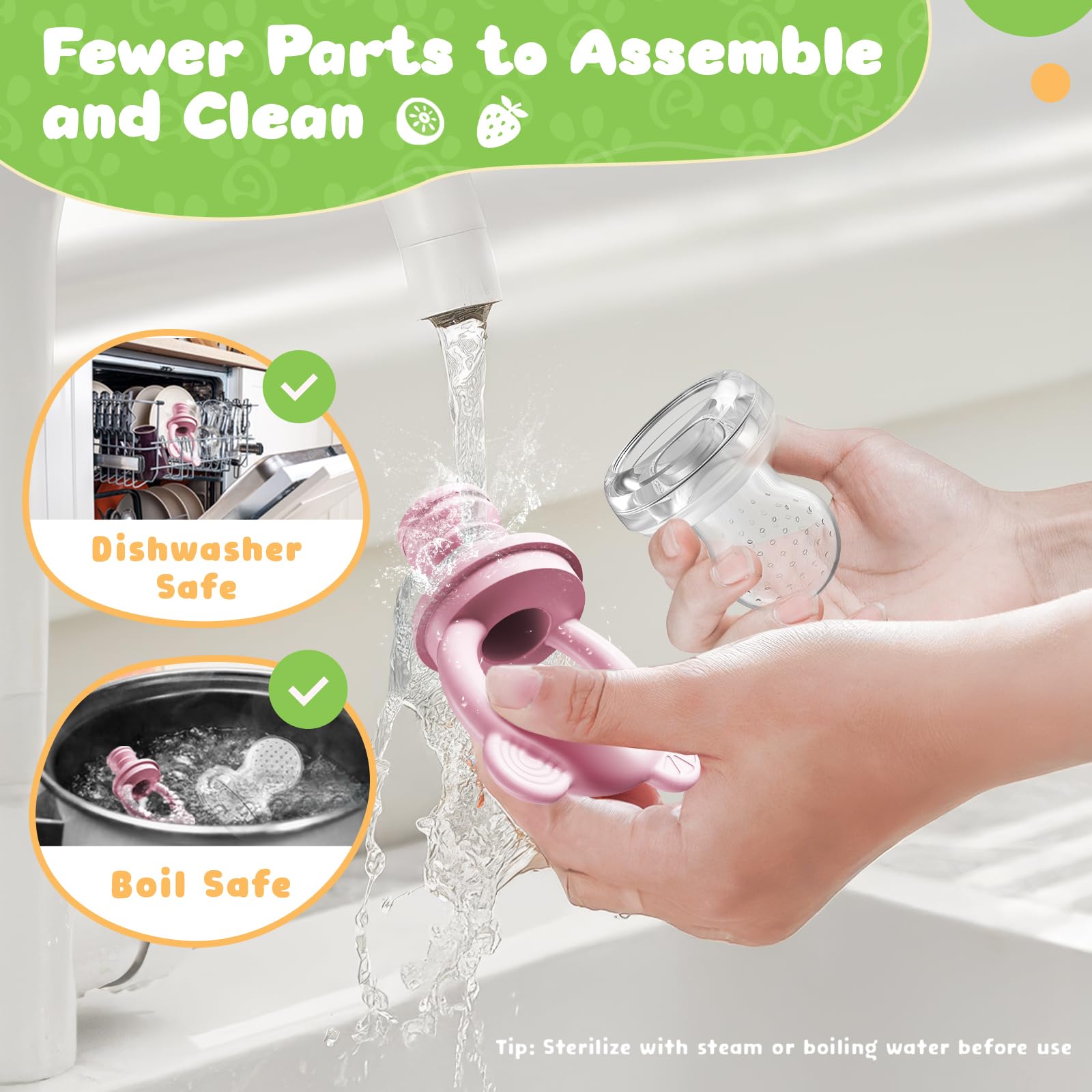 Bear Baby easy disassembly aids thorough cleaning and quick storage.