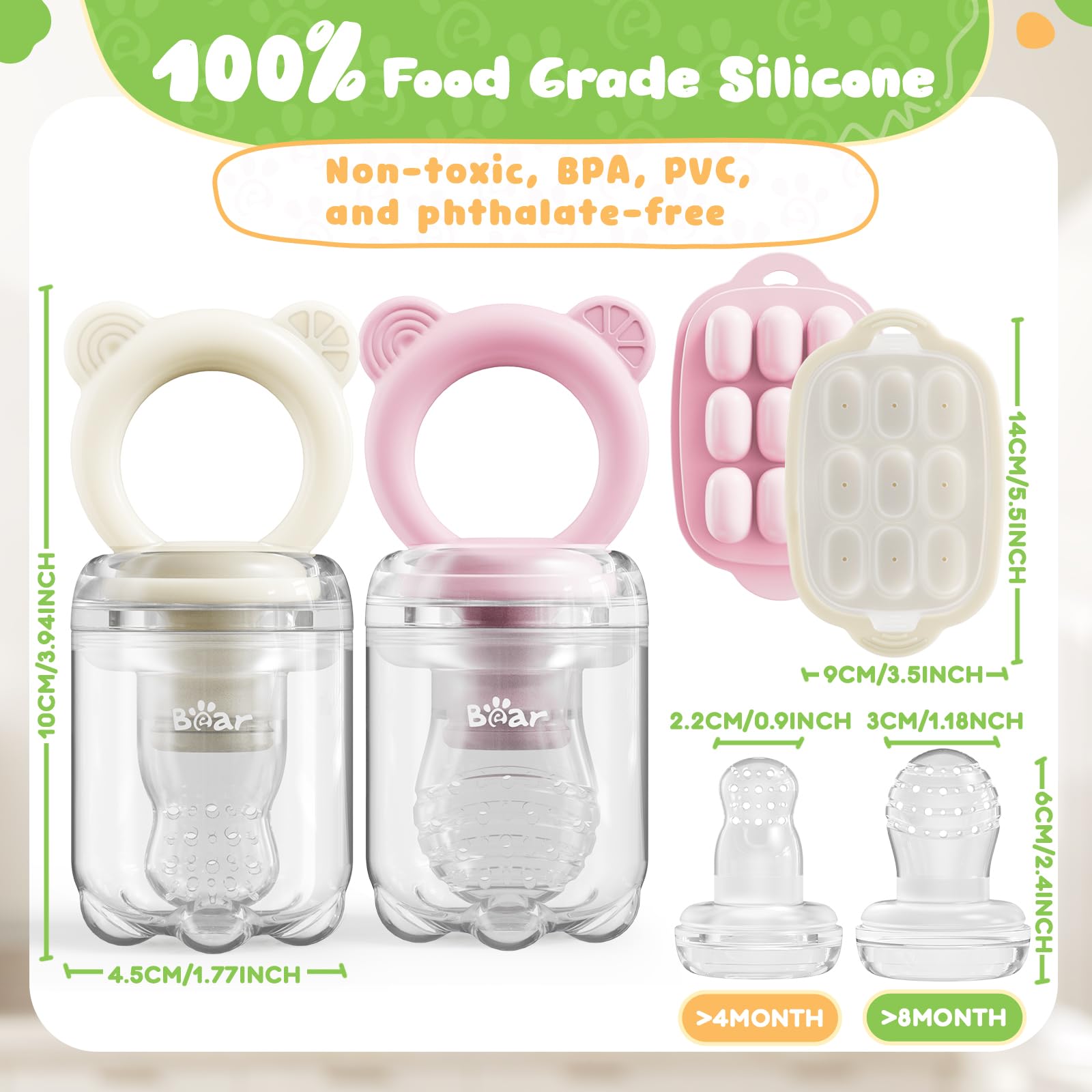 Bear Baby dishwasher safe design simplifies cleanup after meals.