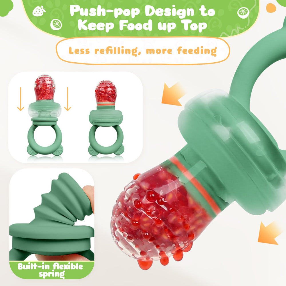 Bear Baby Silicone bunny top teether texture soothes gums.