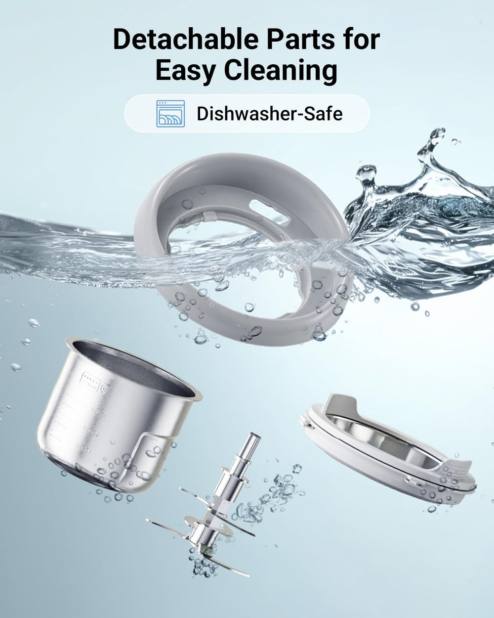 Bear NutriEase texture control feature demonstrating puree consistency options