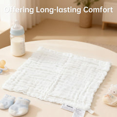 Bear Rocket bath-time with baby washcloth—easy cleaning during gentle spit-ups and spills.