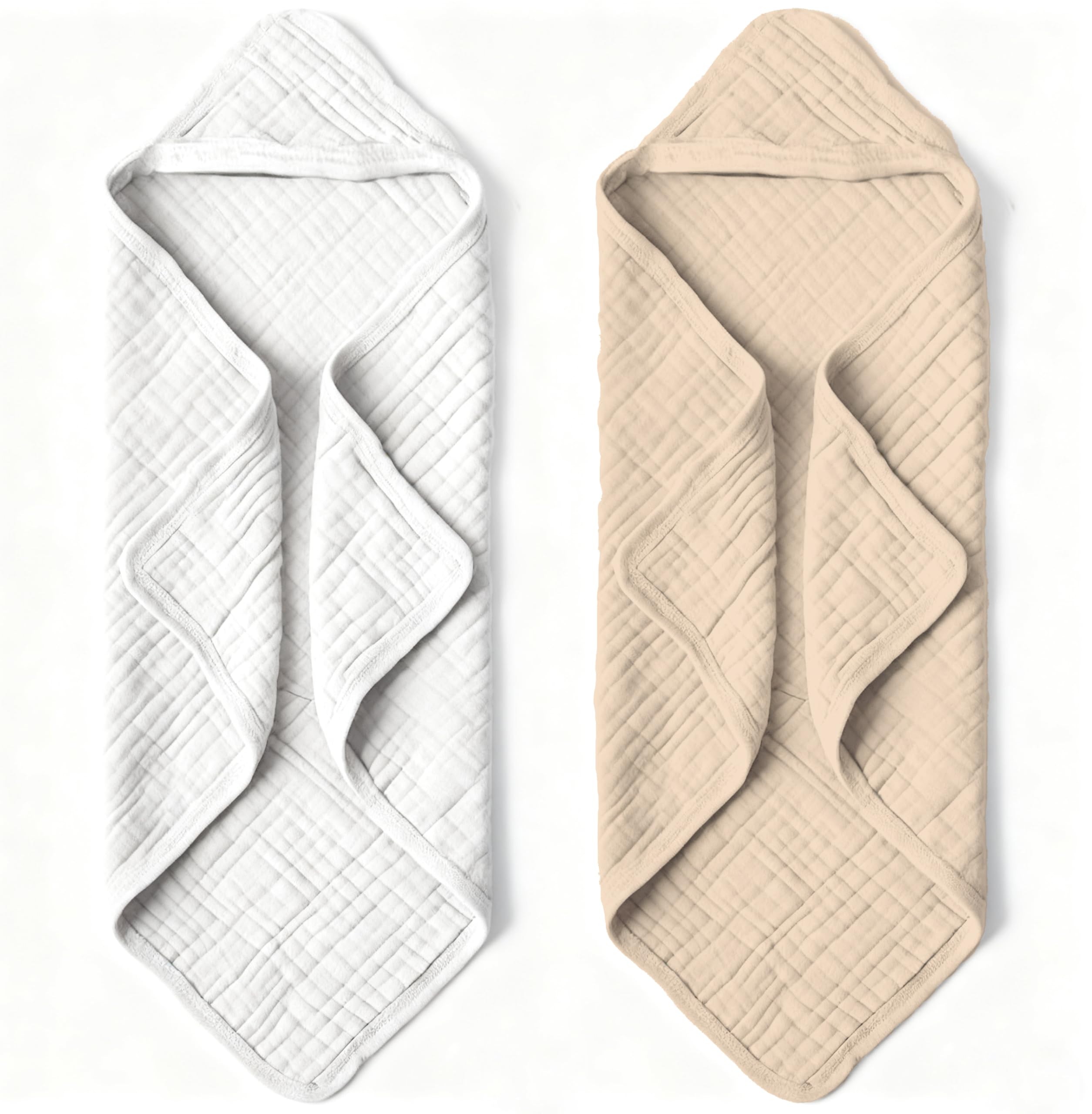 Bear Rocket hooded baby towel absorbent close-up showing plush organic cotton softness