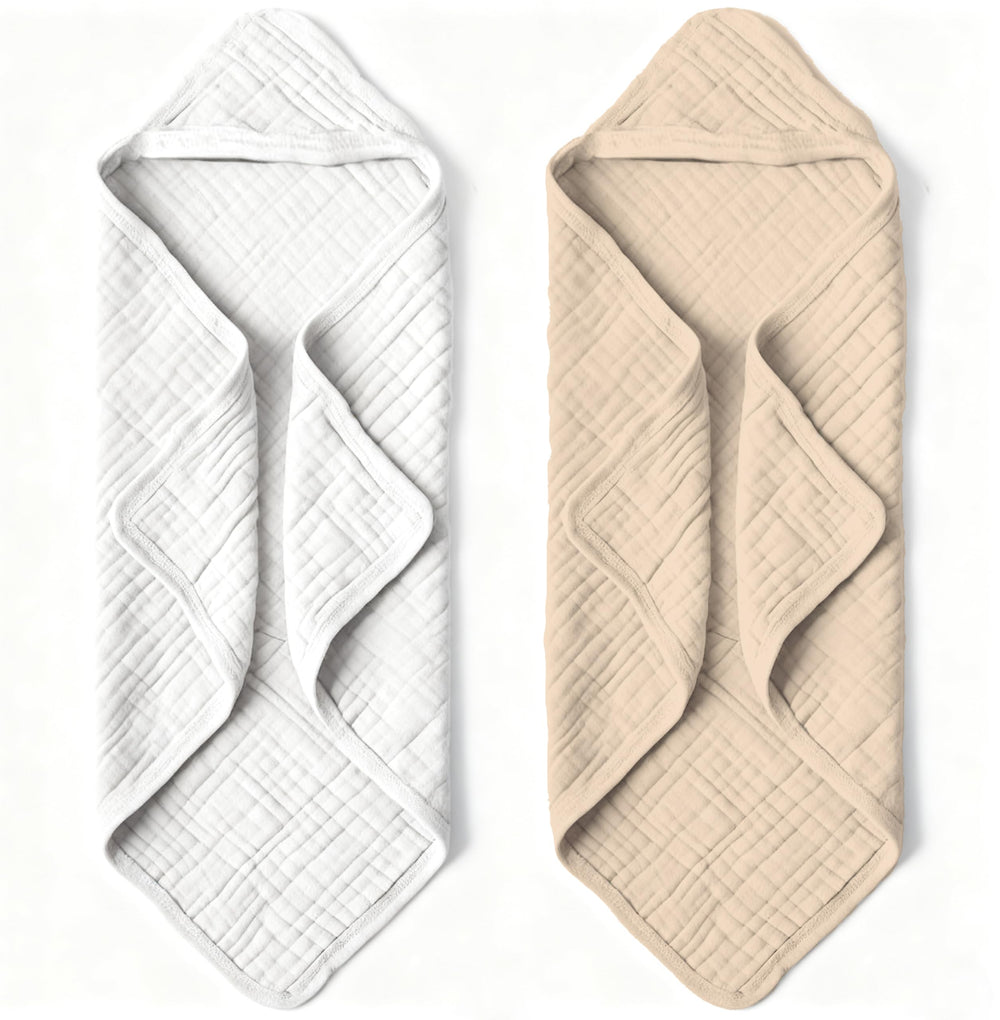 Bear Rocket hooded baby towel absorbent close-up showing plush organic cotton softness