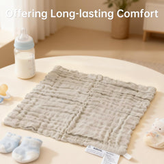 Bear Rocket Muslin Burp Cloth in nursery setup offers gentle, reusable wipe.