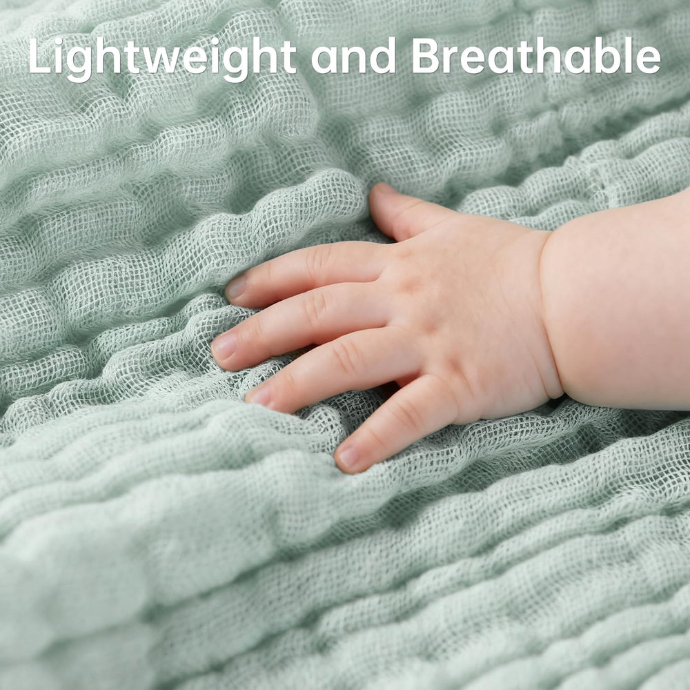 Bear Rocket muslin washcloth closeup—ultra-soft texture ideal for sensitive newborn skin.