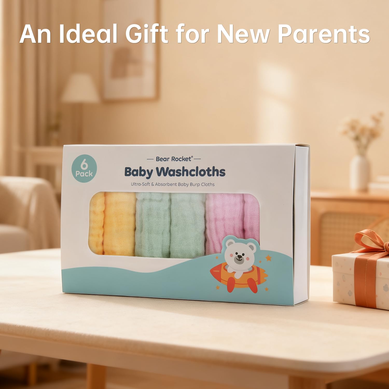 Bear Rocket washcloths durable and soft—gets softer with every wash for long-lasting comfort.