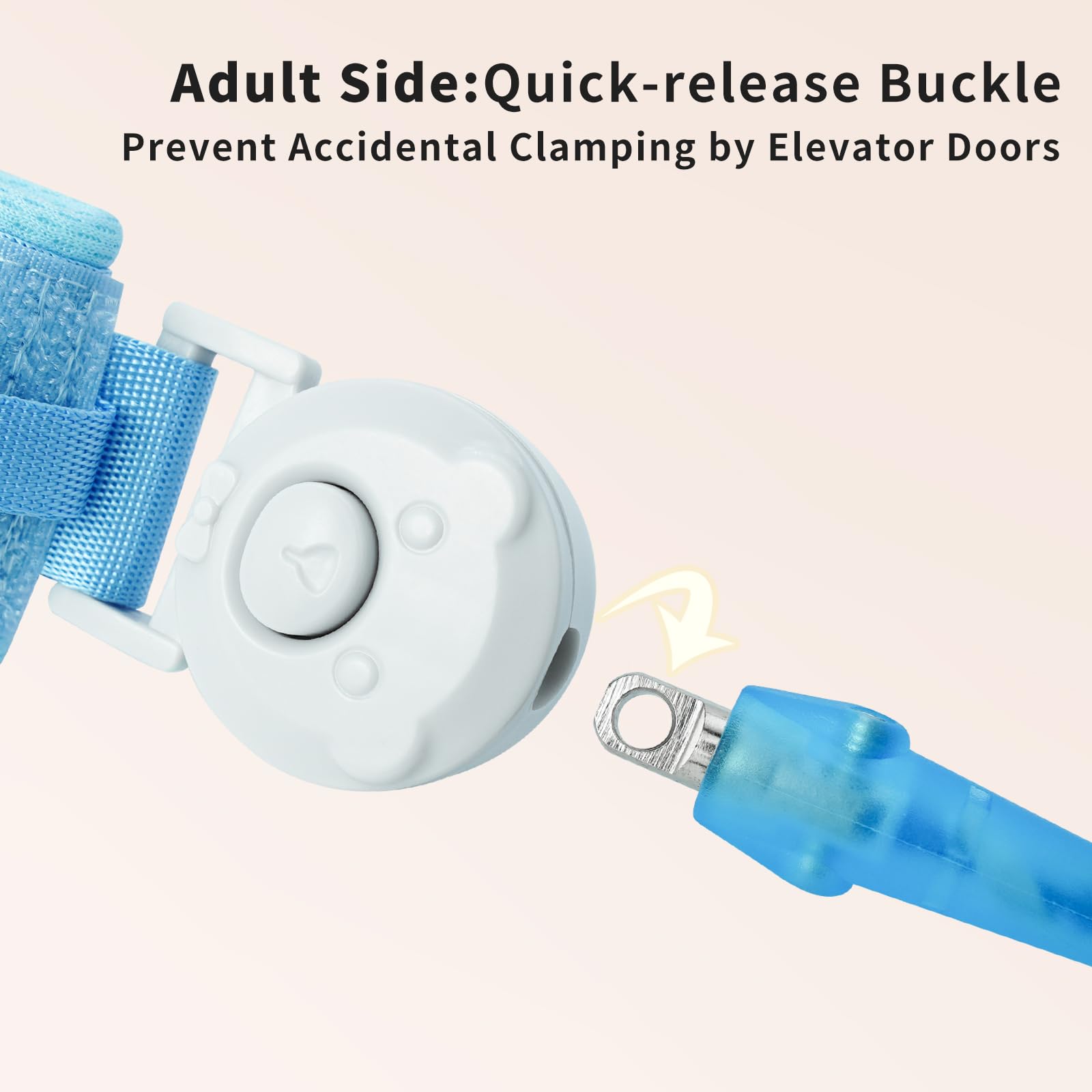 Bearcouple safety wrist link soft-padding offers comfortable all-day wear.