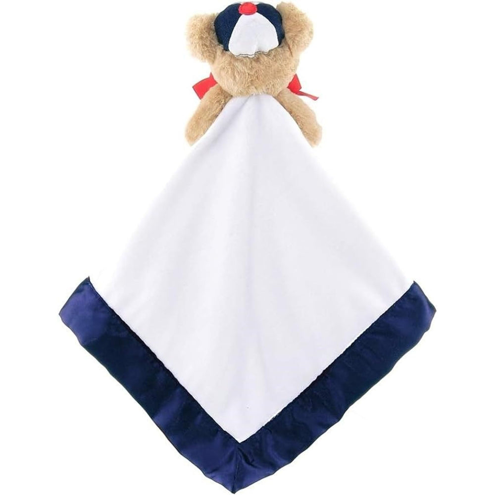 Bearington baseball design with embroidered eyes offers safe, engaging play.