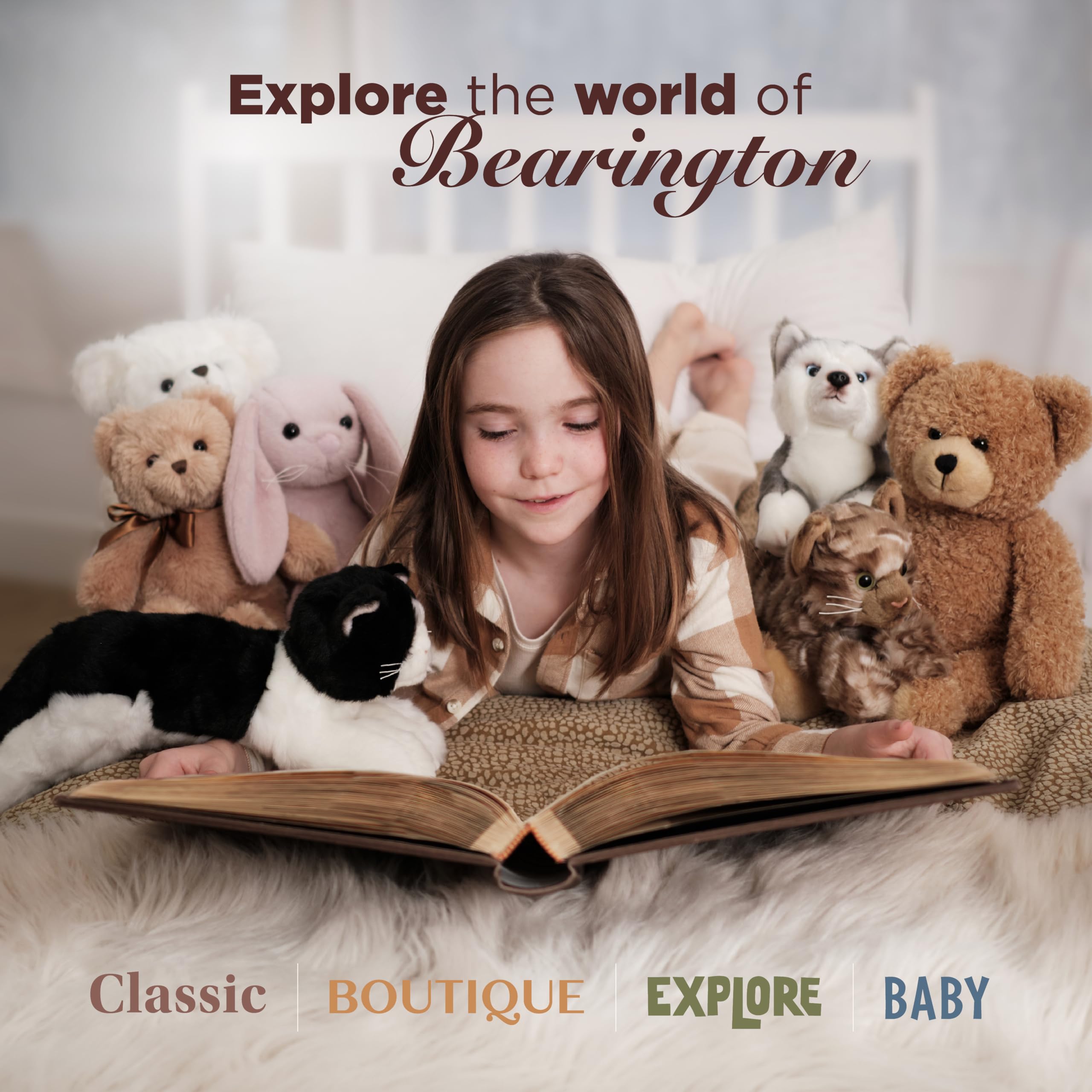 Bearington Baby Bunny Snuggler handheld size fits little hands for naps.