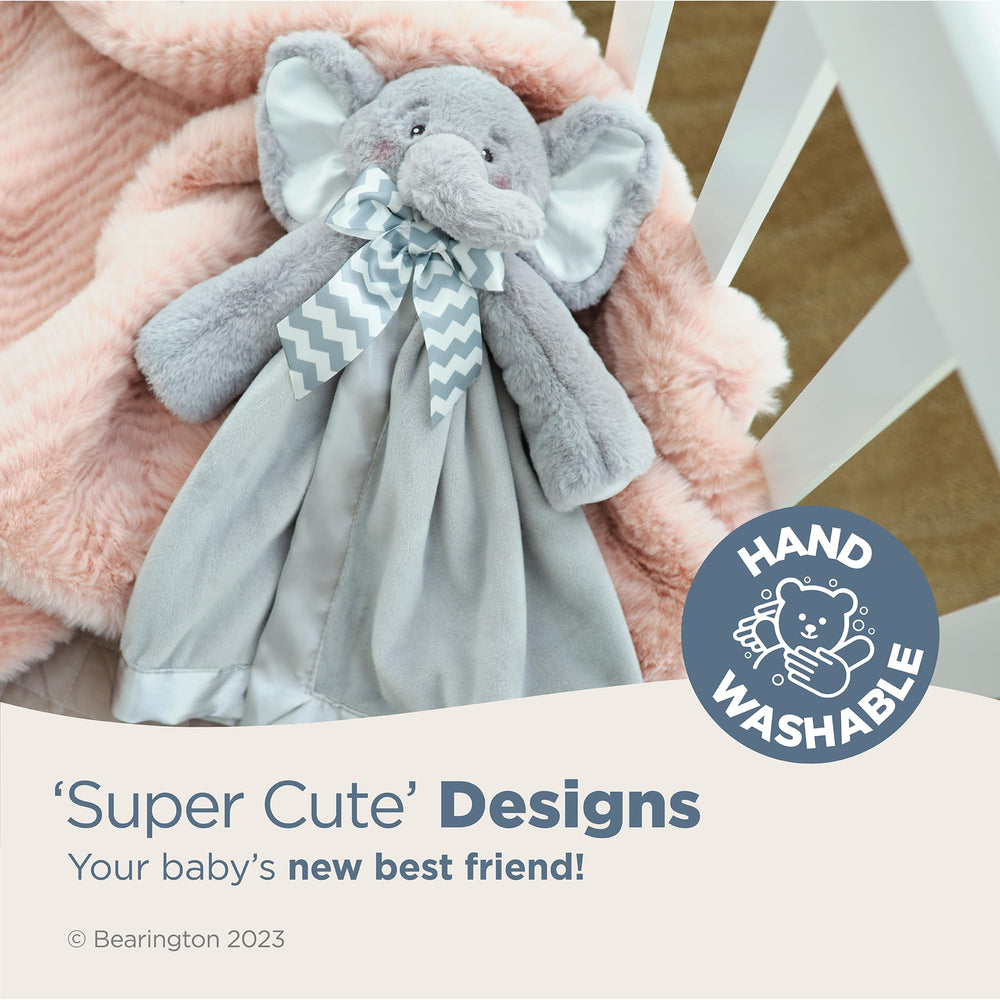 Bearington Lil' Spout Snuggler chevron bow enhances style for gentle cuddles