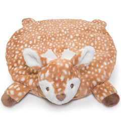 Bearington Lil’ Willow tummy time mat front view in woodland colors supports exploration