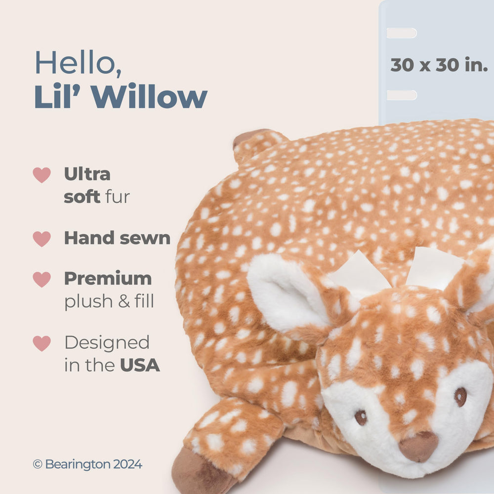 Bearington Lil’ Willow tummy time mat woodland design for cozy nursery decor