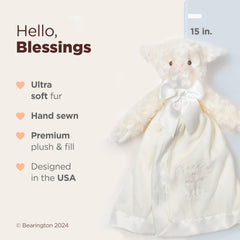 Bearington Collection lamb lovey head and arms detail for tiny hands
