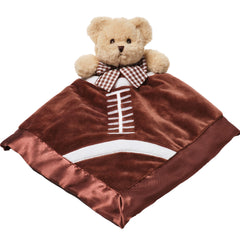 Bearington Collection Touchdown Snuggler close-up satin fabric soothing baby during naps