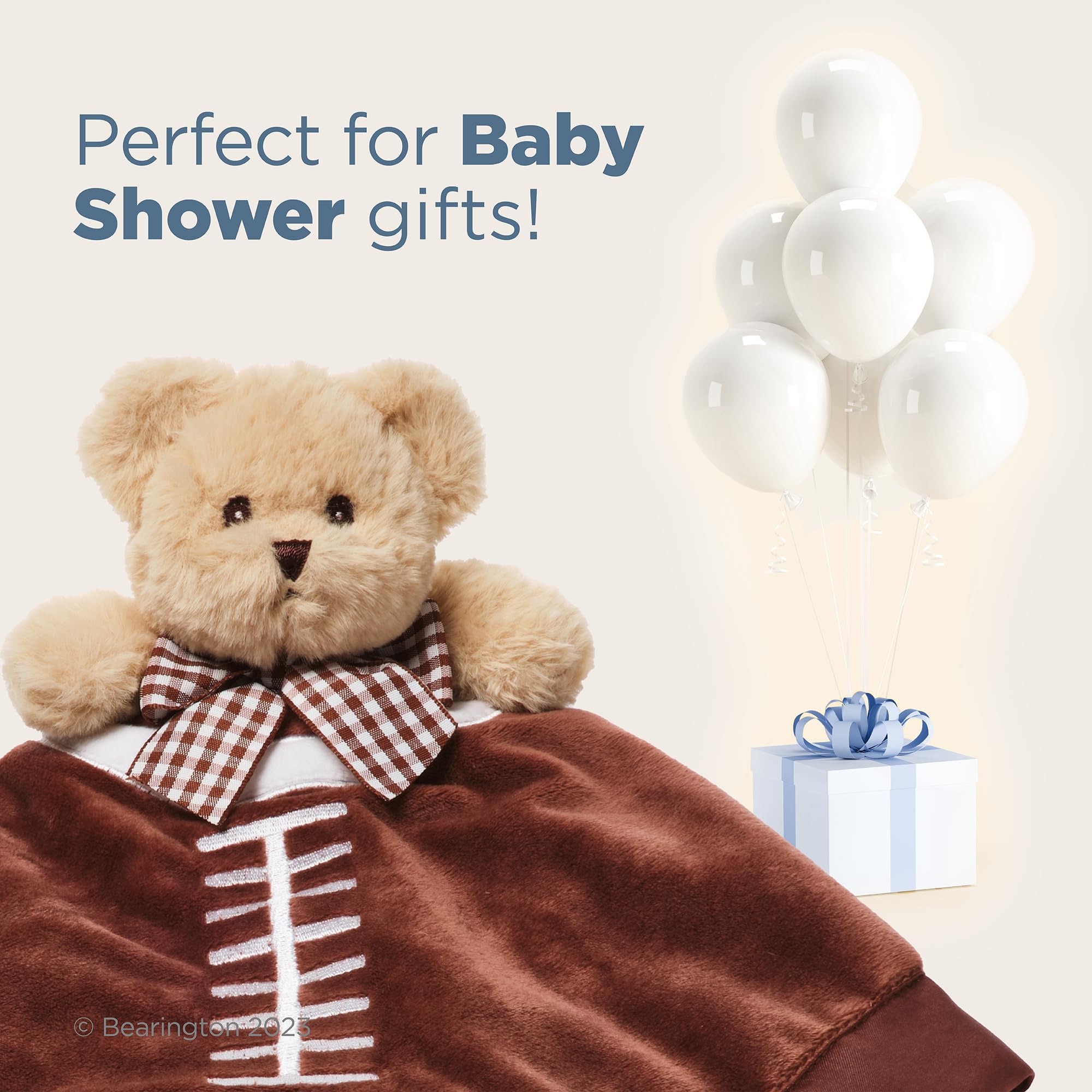Bearington Collection Touchdown Snuggler lightweight security blanket for car trips