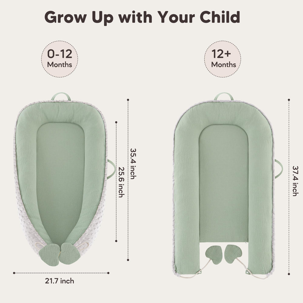 Bearmoss baby lounger gift-ready design ideal for showers and growing families.