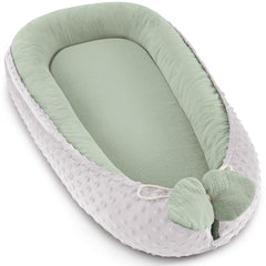 Bearmoss baby lounger soft textures for gentle newborn comfort.