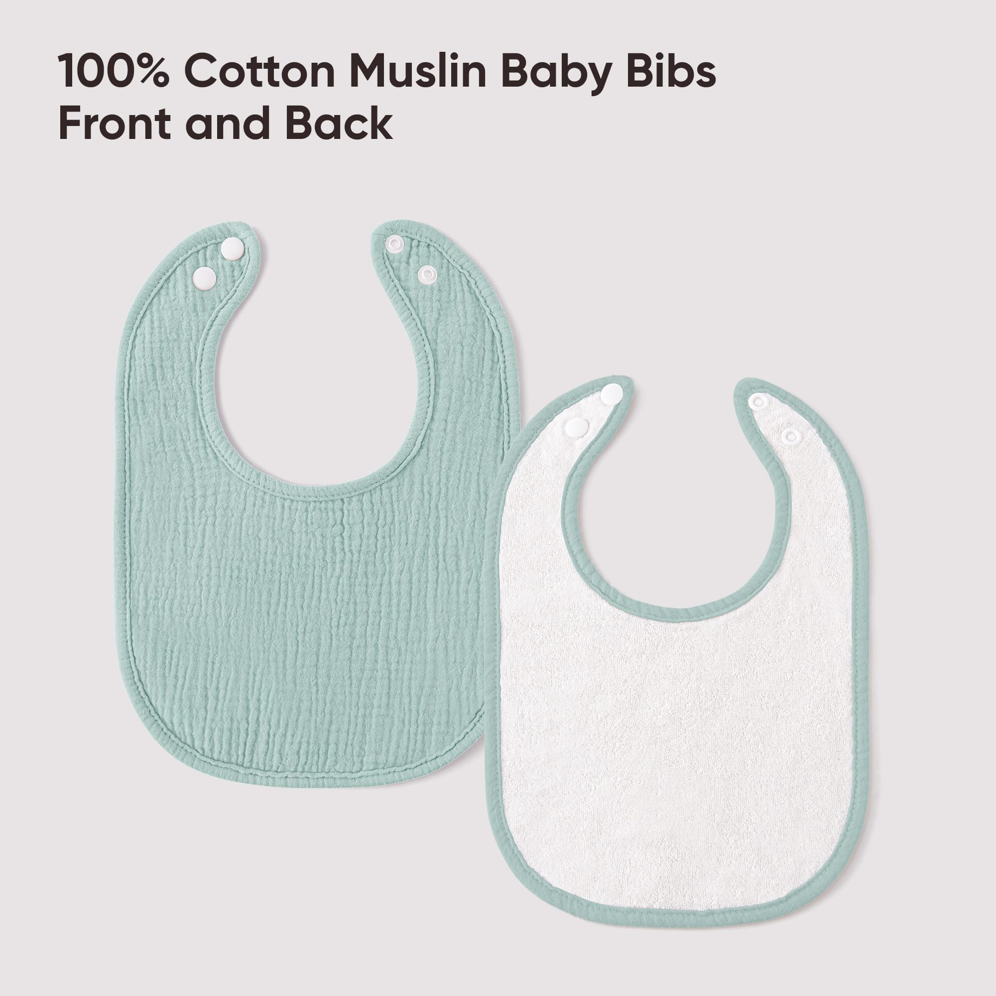 Bearmoss bib is machine washable for easy cleaning and reuse