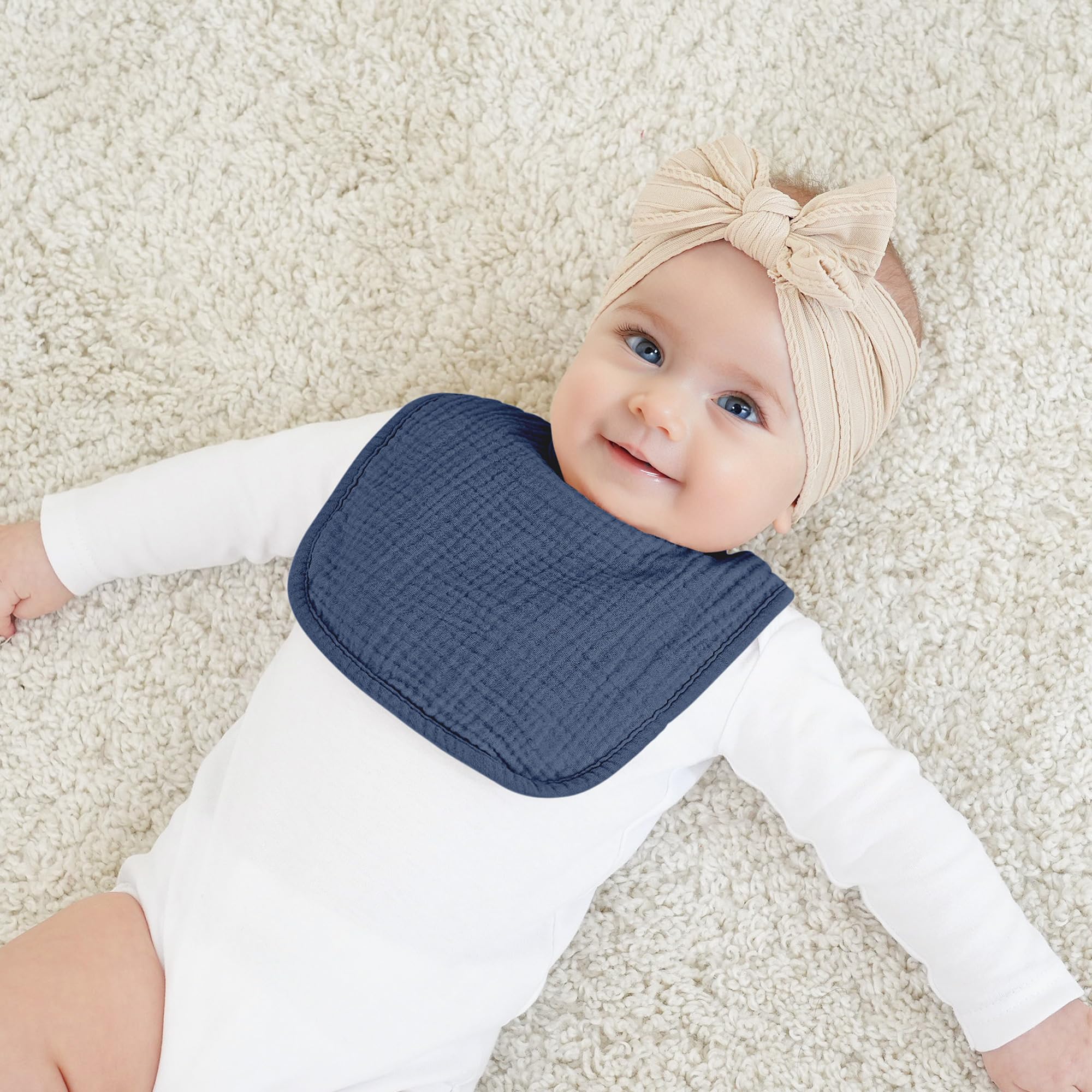 Bearmoss bibs double as burp cloths and teething accessories