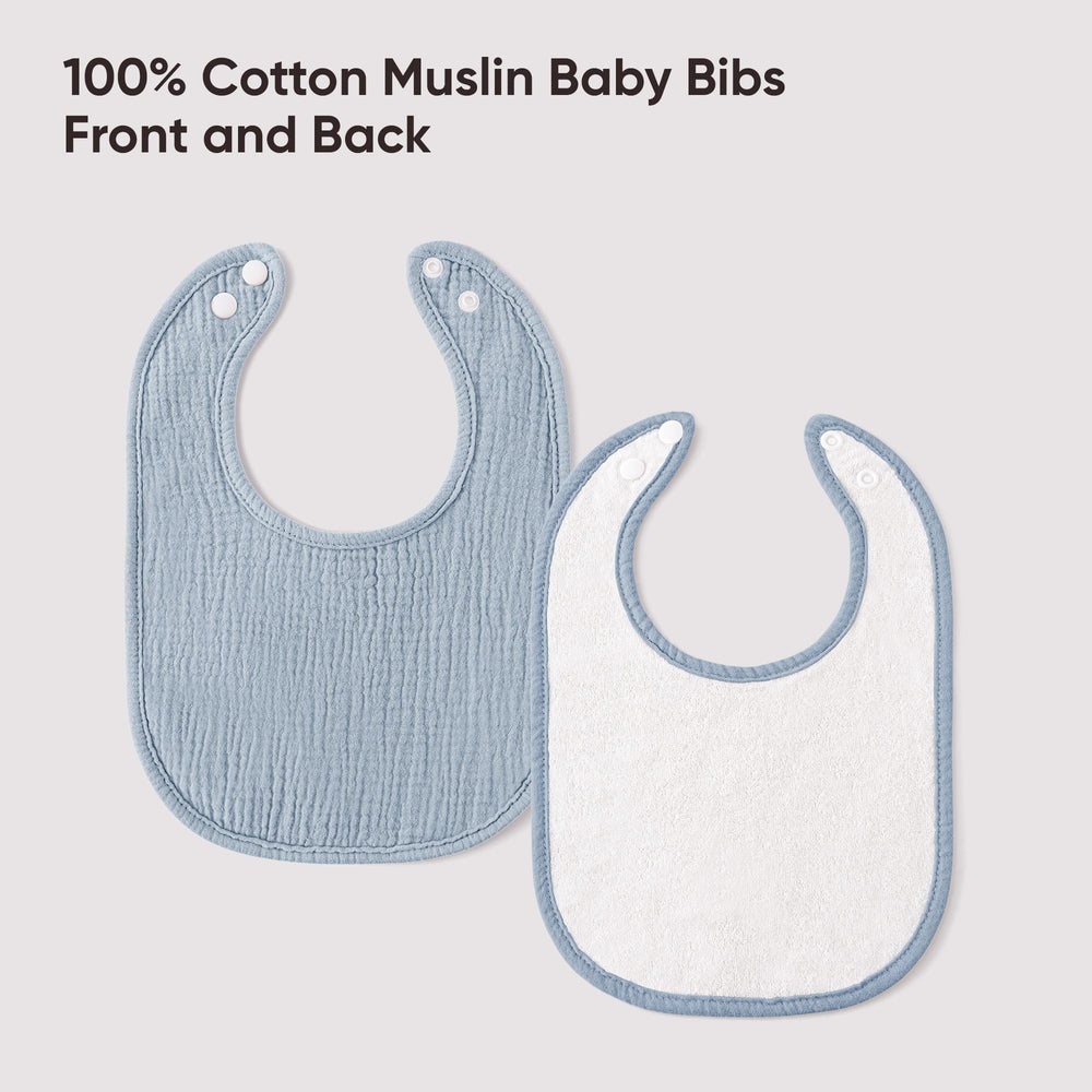 Bearmoss gift-set baby bibs image showcasing an 8-pack ideal for baby showers.