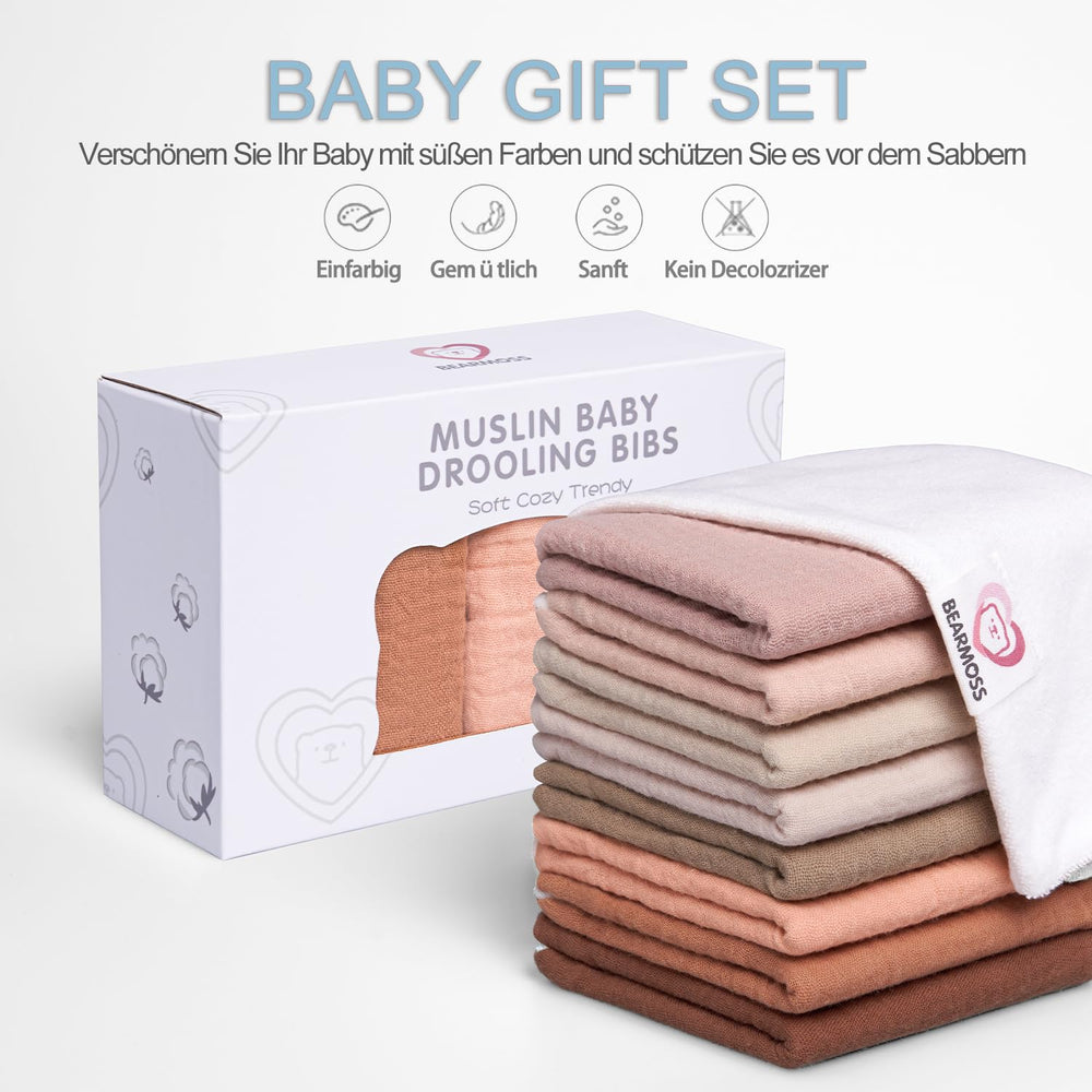 Bearmoss baby bibs make a thoughtful baby shower gift